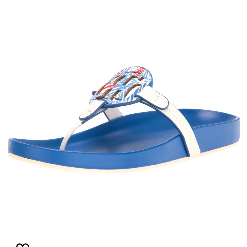 New in Box. Tommy Hilfiger Red, White & Blue Relina Sandals Size 8.5M - Picture 2 of 11
